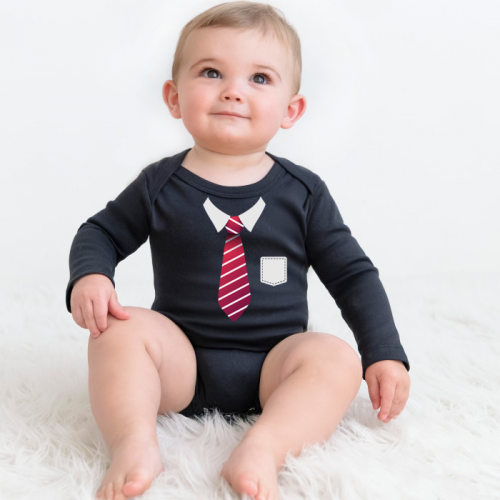 Βρεφικό Φορμάκι Μαύρο Μακρυμάνικο 1196