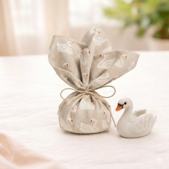 Μπομπονιέρα Μαντηλάκι Swan 331149-27x27