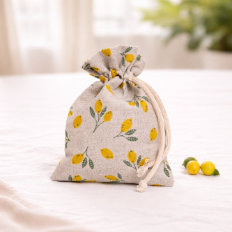 Μπομπονιέρα Πουγκί Lemon-331194-17x12